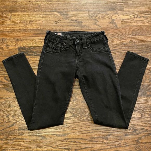 True Religion Denim - True Religion Black Skinny Jeans Women Size 23